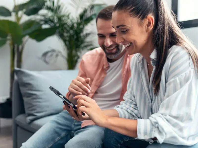 Couple reviewing fertility treatment information together